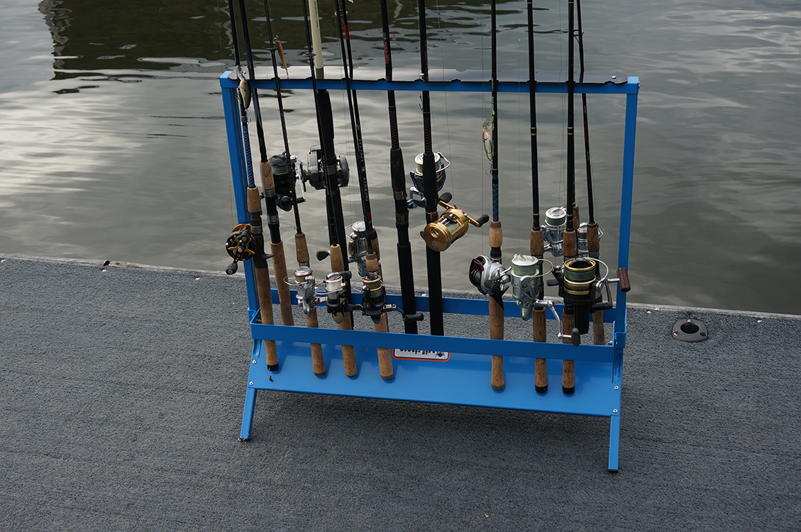 Fishing rod storage rack discount
