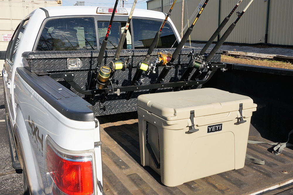 Viking Solutions Fixed Truck Bed Fishing Rod Rack